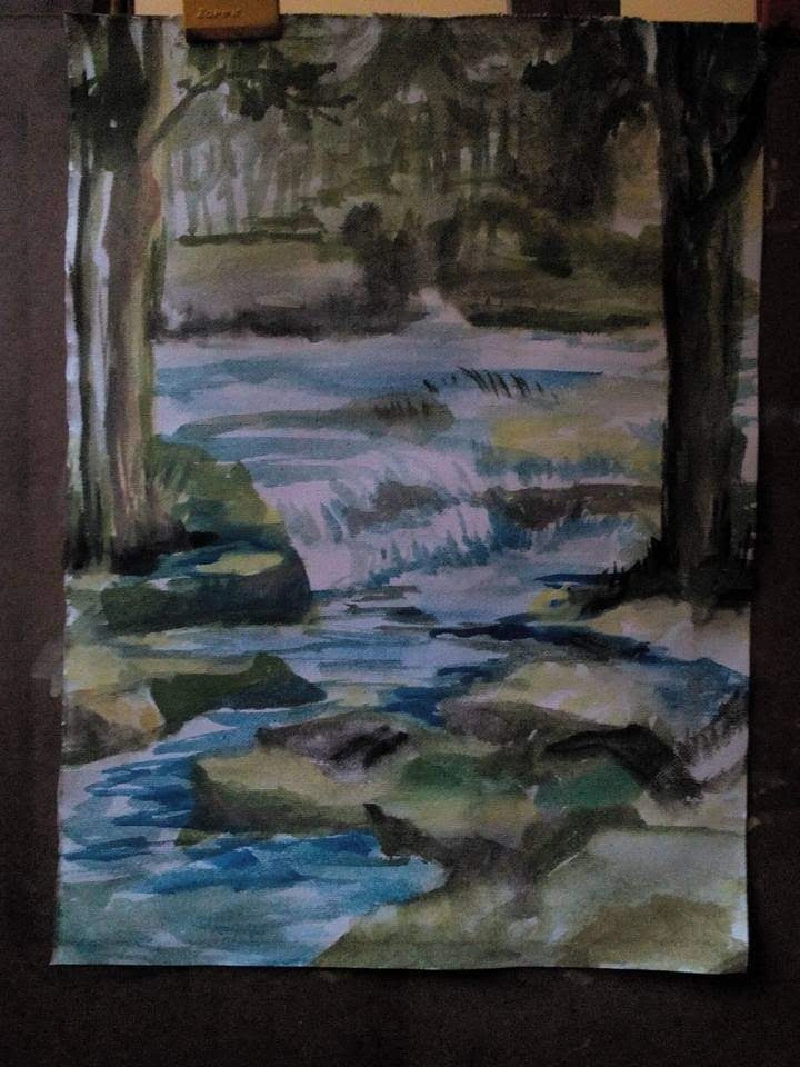 Portrait painting by Swagata Bose